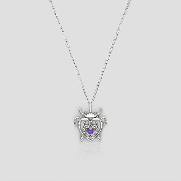 Thistle Luckenbooth Charm Necklace
